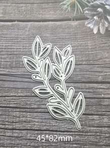 1入組樹葉形狀切割模具 - 銀色 - 查看 3
