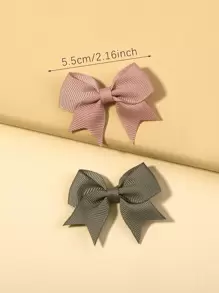 bilicaca 10入組小女童蝴蝶結裝飾髮夾 - 彩色 - 查看 4