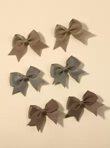 bilicaca 10入組小女童蝴蝶結裝飾髮夾 - 彩色 - 查看 3