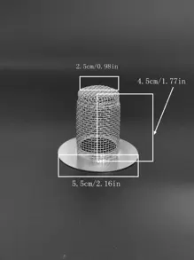 1pc Anti-Blocking Stainless Steel Drain Stopper Bathroom Bathroom Accessories Bathroom Tools