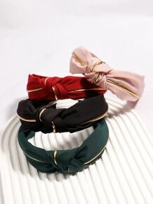 4入組結飾髮箍 - 彩色 - 查看 1
