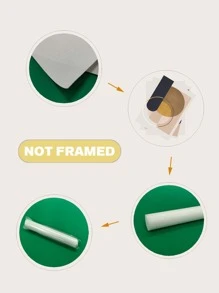 3入組幾何樣式無框畫 - 彩色 - 查看 3