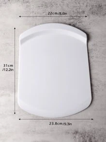 1 cái, Xẻng nâng bánh an toàn, Thìa làm bánh quy bằng nhựa, Dụng cụ cạo đáy, Máy cắt bột bánh mì và bánh pizza, Để nướng bánh Pizza tự làm, Bánh mì, Bánh ngọt, Bánh ngọt, Đồ dùng nhà bếp, Phụ kiện nhà bếp, Đồ dùng nhà bếp tại nhà - trắng - Xem 2