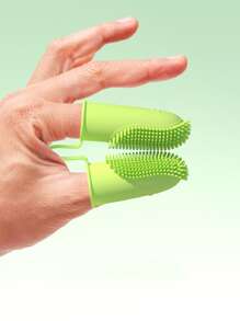 1入組隨機色寵物牙刷適用於狗狗和貓適用於清潔 - 彩色 - 查看 1