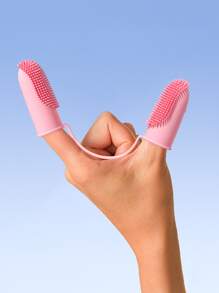 1入組隨機色寵物牙刷適用於狗狗和貓適用於清潔 - 彩色 - 查看 3