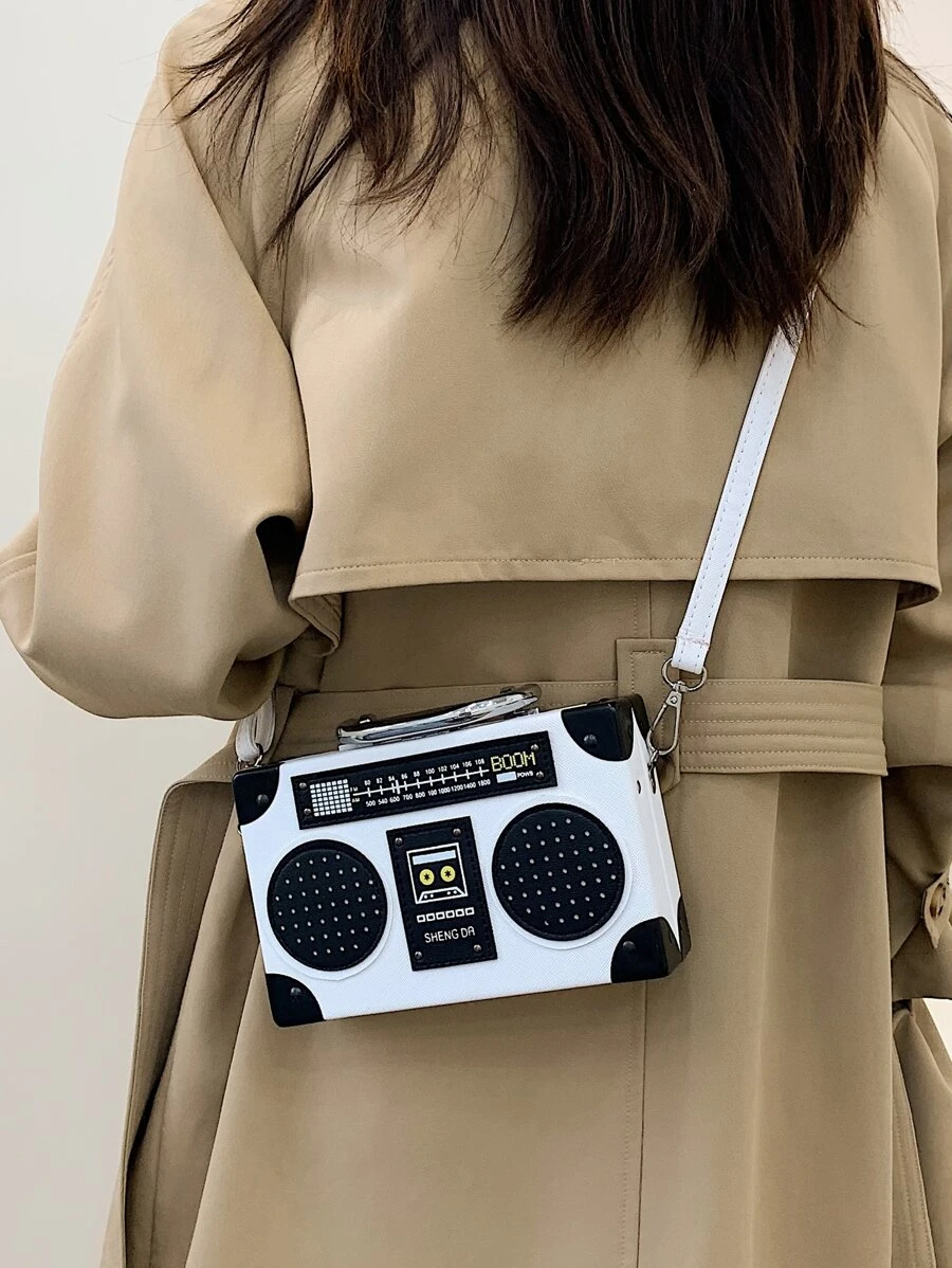 Túi đeo chéo Nữ Có thể điều chỉnh được Tay cầm Top Đúng mốt - trắng - Xem 1