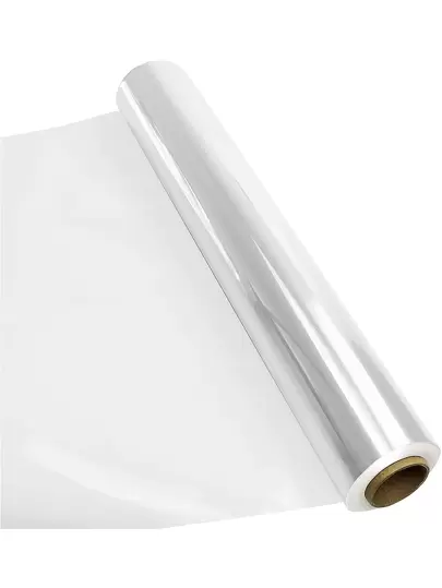 1卷礼品包装纸，简约透明礼品包装纸，适合婚礼、派对、情人节