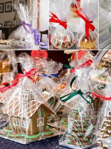 1 cuộn Giấy gói quà, Giấy gói quà trong suốt tối giản cho đám cưới, tiệc tùng Ngày lễ tình nhân - Trong sáng - Xem 7