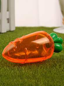 1入組透明塑膠創意胡蘿蔔形狀打包盒 - 橘色 - 查看 1