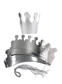 10 piezas Sombrero con diseño de corona fiesta - Multicolor - Ver 4