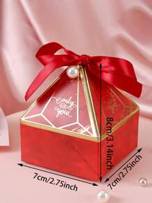 Cutie cadou cu slogan grafic 10 buc - Multicolor - Vizualizare 2