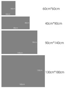 1 cái Khăn trải bàn không thấm nước viền sò điệp màu xám - Xám - Xem 5