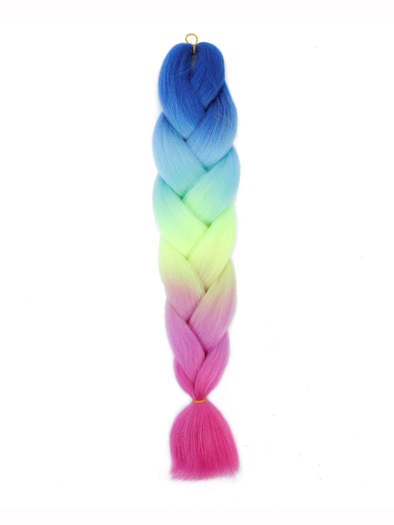 Trenza de pelo sintético largo - Rosa Fucsia - Ver 1