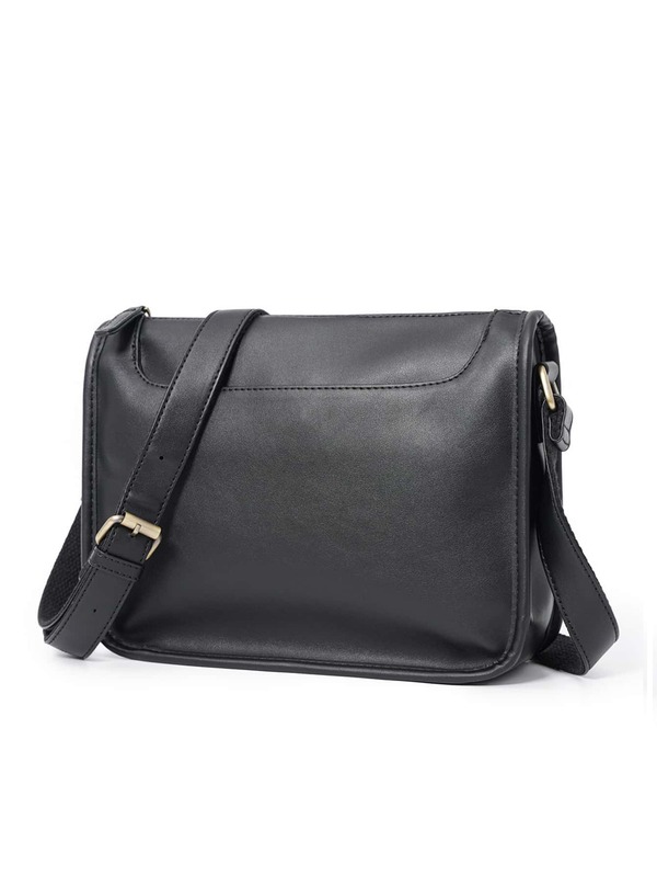 Crossbody Bag, Shoulder Bag, Square Bag, Waterproof, Business Travel, University Campus, PU Leather, Retro Minimalist, Casual, Business, Fashion, Men, Boys, College Students, Gift, Boyfriend