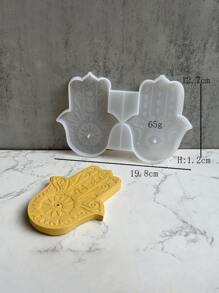 1pc Hamsa Hand Design DIY Silicone Mold - White - View 4