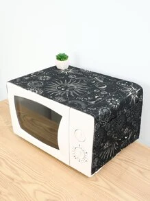 1 Mặt Trời & Mặt Trăng Hoa Văn Nắp Lò Vi Sóng Sáng Tạo Polyester Hình Chữ Nhật Lò Vi Sóng Đầm Xòe Dành Cho Nhà Bếp - Nhiều màu - Xem 1