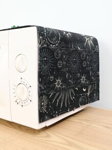 1 Mặt Trời & Mặt Trăng Hoa Văn Nắp Lò Vi Sóng Sáng Tạo Polyester Hình Chữ Nhật Lò Vi Sóng Đầm Xòe Dành Cho Nhà Bếp - Nhiều màu - Xem 2