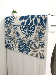 Geometric Pattern Washing Machine Dust Cover, Effectively Prevents Dust And Stains, Made Of Polyester, Non-Waterproof, But Effective In Dust And Stain Prevention, Also An Aesthetic Dust Cover, Easy To Use And Clean - Multicolor - View 3
