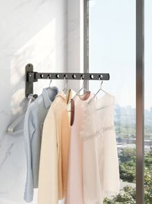 1pc Multi-Function Foldable Drying Rack - Black - View 2
