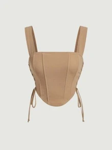 SHEIN MOD 側邊綁帶背心上衣