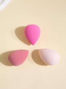 3pcs Water-drop Design Makeup Sponge - Multicolor - View 4