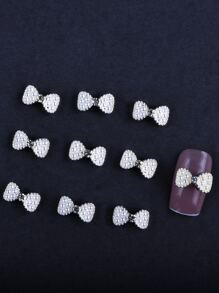 10 cái 3D ngọc trai giả nơ thiết kế trang trí nghệ thuật móng tay - Nhiều màu - Xem 2