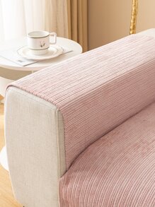 1入組素色防滑沙發巾 - 粉色 - 查看 2