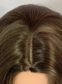 Long Curly Synthetic Wig - Multicolor - View 8