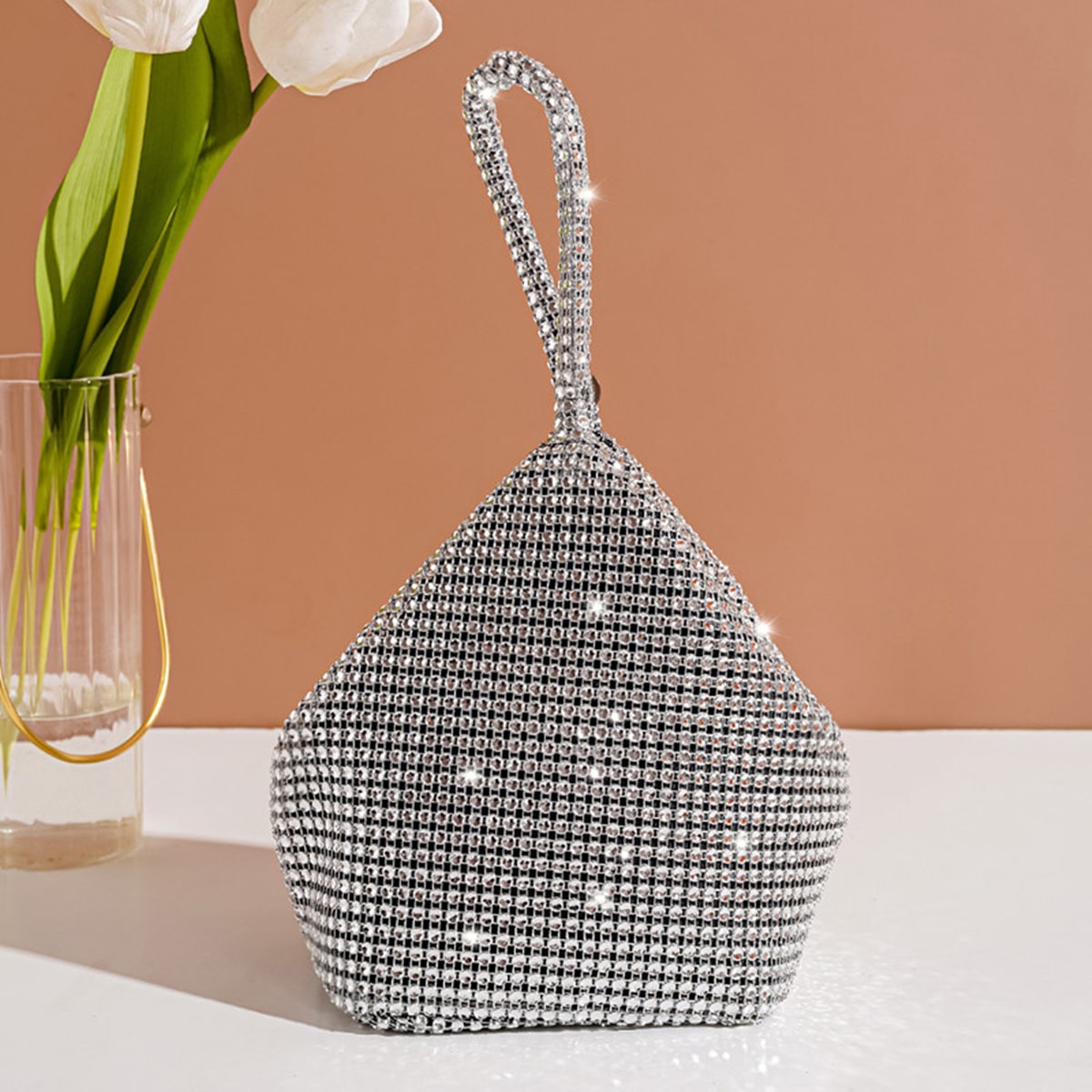 Vincy Glitter Handbag Glamorous Glitter Bling, Sequin, Luxury, Shiny Rhinestone Evening Bag, Glitter Prom Purse, Triangle Designer Clutch Bag For Party Wedding Faux Pearl For Party Girl, Woman, Bride Prom, Dinner/Banquet, For Matching , Bag, Gifts, Outfit,Perfect For Dress,Wedding Dress,Formal Dresses For Women,Prom Dress, Dress,Birthday Dress,Perfect For Dress,Wedding Dress,Formal Dresses For Women,Prom Dress, Dress,Birthday Dress, Glamorous Rhinestone Bag