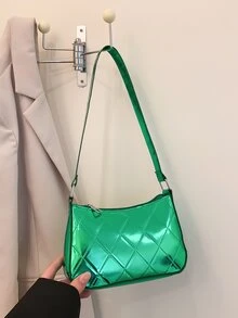 迷你金屬質感流浪包 - 綠色 - 查看 7