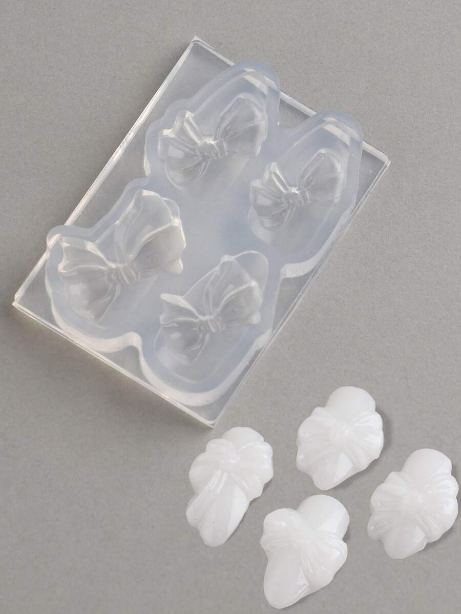 FULL BEAUTY 1pc Bow Design Nail Art Mold - Clear - View 1