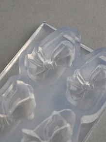 FULL BEAUTY 1pc Bow Design Nail Art Mold - Clear - View 5