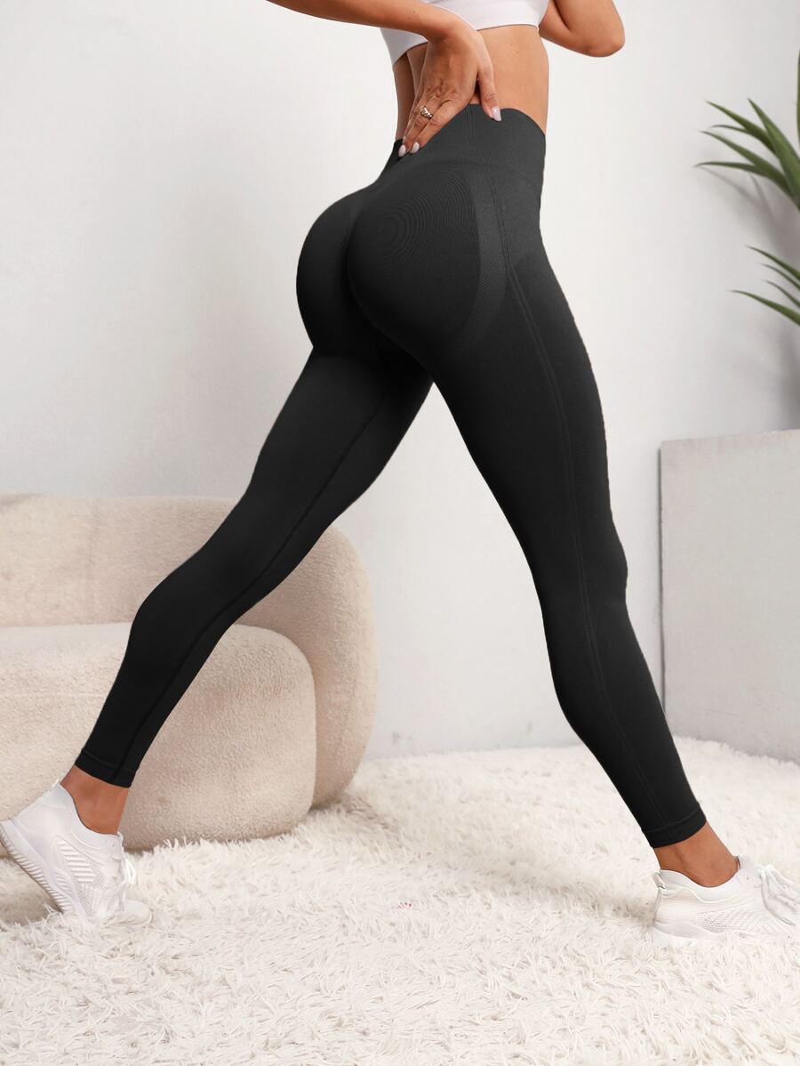 Easithlete Training Tights Seamless High Stretch Scrunch Butt Tummy Control Sports Tights Yoga Women Pants