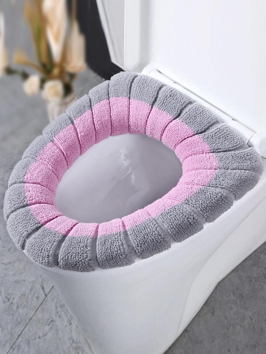 1入組雙色馬桶座套