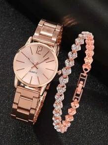 Bộ Đồng hồ Tim - Hoa hồng vàng - Xem 1