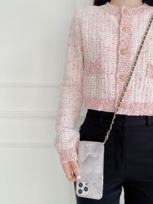 1入灰色大理石紋IMD手機殼，附有彩虹/迷彩肩帶 - 彩色 - 查看 5