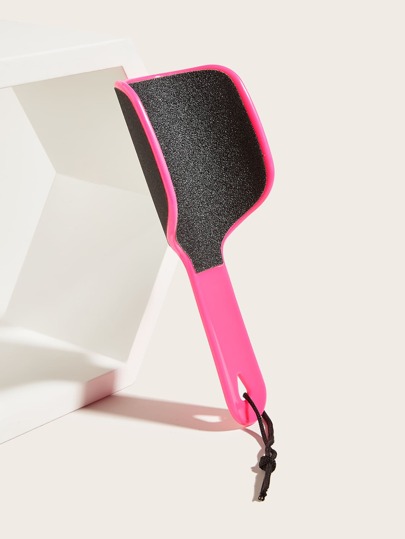 雙色雙面設計專業修腳銼，帶掛繩，便於存放，1入組U形足部磨光器，巨大足銼，足部清潔器修腳工具，去除硬皮和死皮最佳足部護理修腳工具