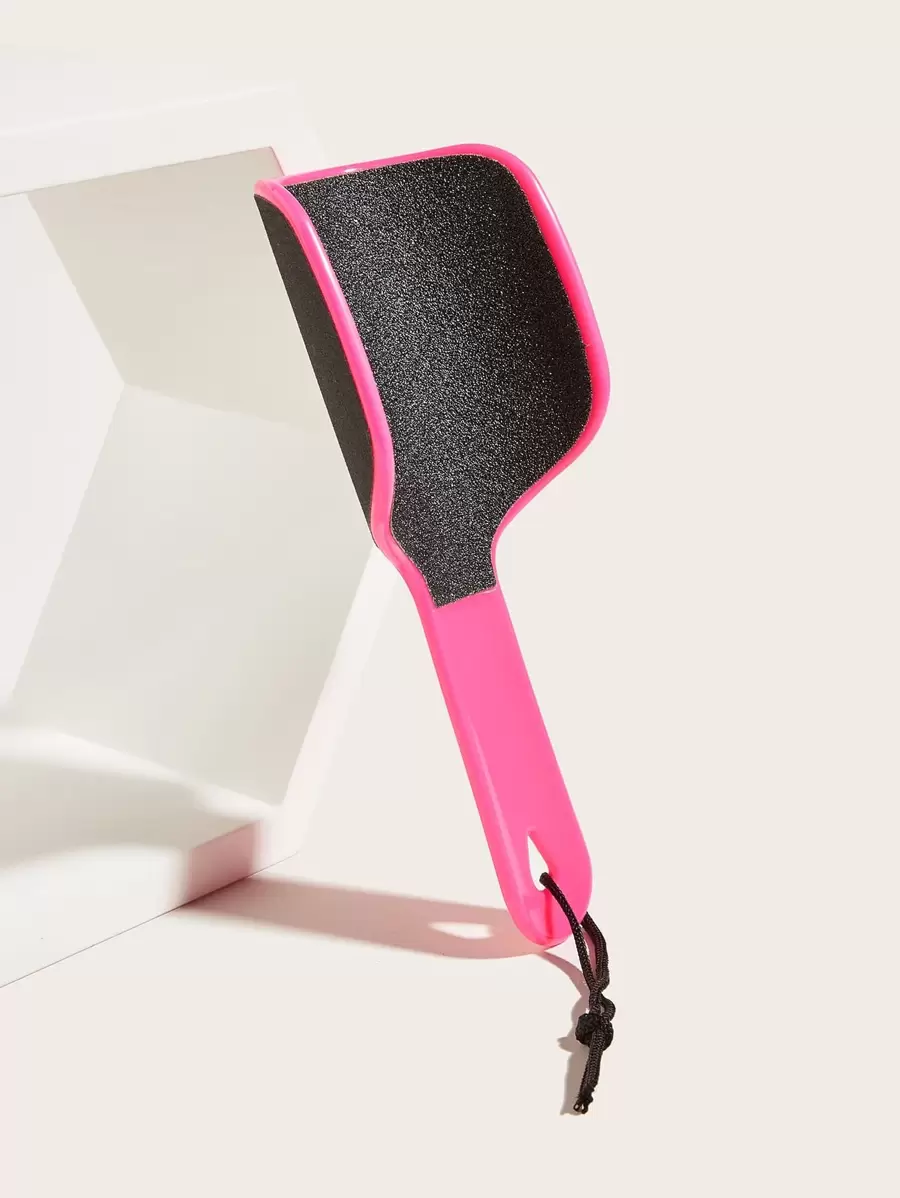 Lima pie profesional dos tonos doble cara con cordón fácil almacenamiento, 1 lijadora pies en forma de U, herramienta para fregar los pies, la mejor herramienta de pedicura para el cuidado de los pies para eliminar la piel dura y la piel muerta