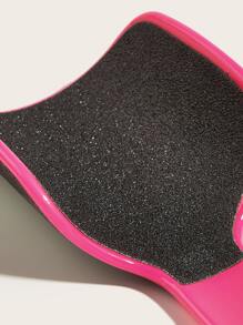 Lima pie profesional dos tonos doble cara con cordón fácil almacenamiento, 1 lijadora pies en forma de U, herramienta para fregar los pies, la mejor herramienta de pedicura para el cuidado de los pies para eliminar la piel dura y la piel muerta