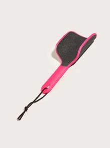 Lima pie profesional dos tonos doble cara con cordón fácil almacenamiento, 1 lijadora pies en forma de U, herramienta para fregar los pies, la mejor herramienta de pedicura para el cuidado de los pies para eliminar la piel dura y la piel muerta