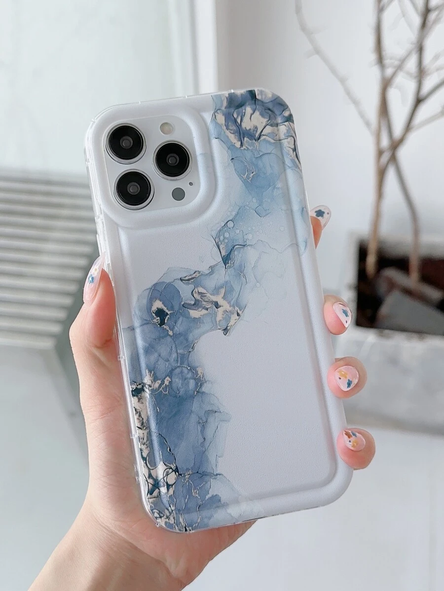 Marble Pattern Phone Case - Multicolor - View 1