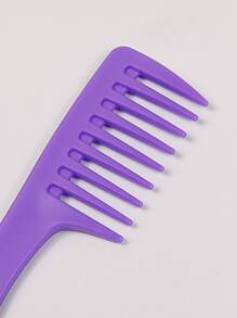 Wide Tooth Pocket Comb 1PC - Mini Detangler Comb For Curly Hair & Wet Hair, Travel Size Hair Brush, Must Have Purse Accessory For Women - Purple - View 6