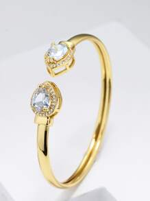 KKCOLA 1入夏季幾何氧化鋯女手鍊,適用於派對、度假和海灘,是節日、派對和聚會的完美禮物 - 金黃色 - 查看 4