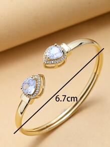 KKCOLA 1入夏季幾何氧化鋯女手鍊,適用於派對、度假和海灘,是節日、派對和聚會的完美禮物 - 金黃色 - 查看 5