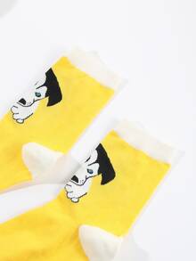 Dog Pattern Crew Socks - Multicolor - View 3