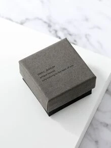 2pcs/set Couple Foot & Hollow Out Detail Ring - Silver - View 5