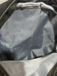 迷你字母贴布装饰方形包斜挎包简约方形包方形单肩手提包宽肩带手机女士单肩手提包钱包可转换斜挎背包邮差旅行包轻便时尚白领上班族大学生工作商务通勤办公室周年纪念日生日礼物情人节礼物礼品手机袋兼容包女士手机袋钱包 - 黑色 - 查看 7