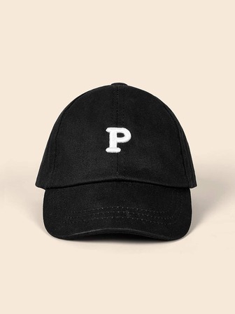 1入組嬰兒字母圖案棒球帽