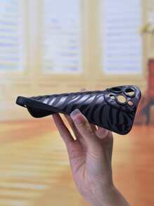 كفر موبايل مخطط شكل حمار وحشي - الأسود - مشاهدة 3