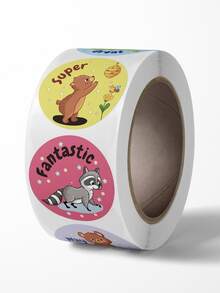 1卷卡通圖案貼紙 - 彩色 - 查看 6